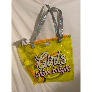 Girls 6 Piece Tote Bag - Limited Too Lemon One Size